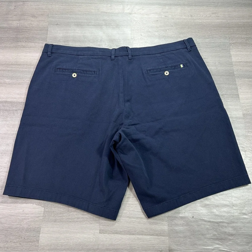 Robert Graham Shorts Mens 40 Navy‎ Blue Belgrade Classic Chino Stretch 10 Inseam